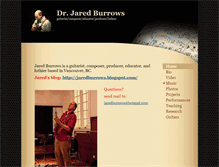 Tablet Screenshot of jaredburrows.com